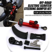 Steering Damper Shock Absorber Stability Mounting Bracket Kit for Dualtron Spider/Raptor2/Eagle pro Electric Scooter