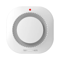Smoke Detector Sensor Alarm Anti-interference WiFi Tuya Fire Smoke Alarm Detector APP Push Compatible with Alexa/Google Home