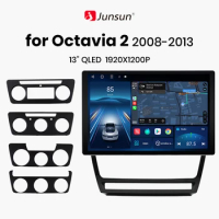 Junsun X7 MAX 13.1“ 2K AI Voice Wireless CarPlay Android Auto Car Radio for Skoda Octavia 2 A5 2008-2013 Multimedia autoradio