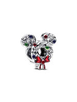 ชาร์ม Silver Disney Mickey Mouse Christmas Wreath Charm สีเงิน