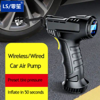 For Xiaomi Car Air Compressor 120W Rechargeable Wireless/Wired Inflatable Pump Portable Air Pump Car Tire Inflator Digital