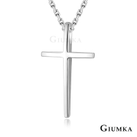 GIUMKA 新年禮物．開運．純銀十字架項鍊(銀色)