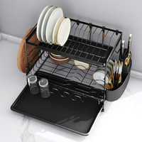 碗架 廚房碗架瀝水架雙層家用碗筷置物架台面晾放碗碟碗盤收納架瀝碗架