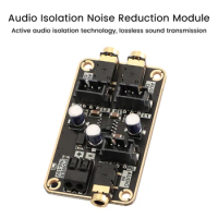 Audio Isolation Noise Reduction Module Audio DSP Common Ground Amplifier Board DC4-18V Car Audio DS Power Amplifier Board