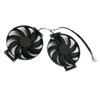 1Pair FDC10H12S9-C RTX 2060 SUPER 2070 GTX1660 Ti Cooling Fan For ASUS GTX 1660 1660Ti DUAL EVO OC R