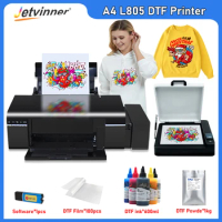 A4 DTF Printer For Epson L805 DTF Printer Direct to Film Transfer Printer For all Fabric T shirt Printing Machine DTF impresora