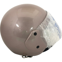 大拇指 半罩式安全帽(金屬扣) 銀紅(KC317) [大買家]