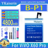 YKaiserin Battery B-P1 4800mAh For ViVO X60Pro X60 Pro Mobile Phone Batteries