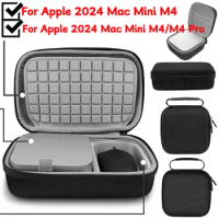 Hard Case For Apple 2024 Mac Mini M4 Mouse & Cable EVA Storage Bag Organizer Case Carrying Case for 