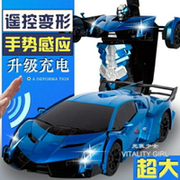 一鍵感應變形遙控汽車蘭博基尼充電動機器人金剛TW【快速出貨】