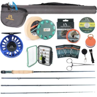 Maxcatch Performance Nymph Fly Rod Kit 2/3/4wt Complete Fishing Outfit 10FT Medium Fast Action Fly Fishing Rod Reel Line Flies