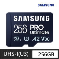 SAMSUNG 三星PRO Ultimate microSDXC UHS-I U3 A2 V30 256GB記憶卡 公司貨 (MB-MY256SA)