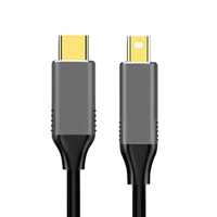 Chenyang USB 3.1 Type C USB-C Source to Mini DisplayPort DP Displays Male 4K Monitor Cable for Laptop 1.8m