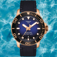 TISSOT天梭 官方授權 Seastar 1000 300米 海洋之星 潛水機械腕錶 禮物推薦 畢業禮物 43mm/T1204073704100
