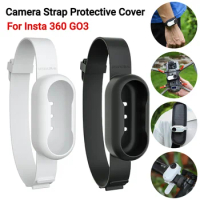 Silicone Camera Strap Protective Cover For Insta360 GO 3 Action Camera Wrist Band Backpack Bicycle Cable Ties Protective Case