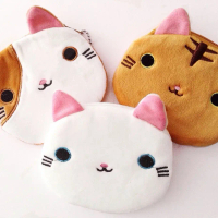 [GH] Pouch Kucing - Cat Keychain Pouch Coin Uang Koin dompet uang Kertas Goms Home Miniso KKV