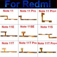 Power Volume Button For Xiaomi Redmi Note 11 11S 11T 11E 11SE Pro Side Key Switch Control ON OFF Button Flex Cable Repair Parts