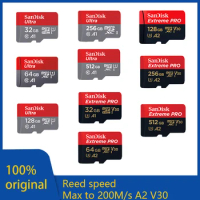 SANDISK Ultra Memory Card for Phone, Micro SD, TF Flash, Extreme Pro, 256GB, 128GB, 64GB, 32GB, 400GB, 512GB, 1TB