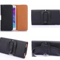 luxury Black Holster Leather Phone Case skin Waist hanging Belt Clip For Xiaomi Redmi Note 4X 4 pro note 4x Mi 5s Plus Mi Max 2