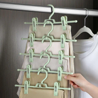 【YOLU】10入組 家用防滑無痕褲架 衣褲夾/褲夾/裙夾/褲子衣架/收納衣架/晾衣夾/裙子衣架