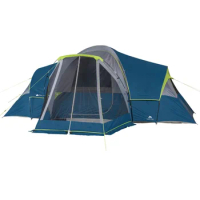 With 3 Rooms and Screen Porch Camping Supplies 10-Person Family Camping Tent Freight Free Nature Hike Travel Tents Outdoor