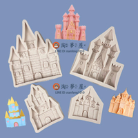 公主城堡翻糖模具硅膠卡通DIY巧克力蛋糕烘焙用品【淘夢屋】