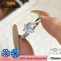 1CT D Color Moissanite Wedding Ring for Women | 925 Sterling Silver | Elegant Twisted Band 6-Prong S