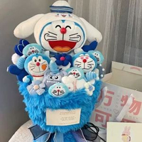 超火叮噹貓三麗鷗小丑魚漢頓帕恰狗玩偶花束送女友生日禮物情人節