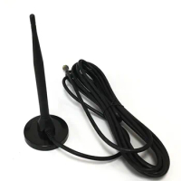 DTMB/DVB-T2/ISDB TV antenna 5dbi with 5m extension cable F male connector