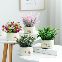 仿真綠植盆栽擺件裝飾室內花藝造景小植物客廳假花桌面仿真花盆景