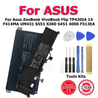 B31N1912 C21N1833 B31N1336 C31-X402 Battery For Asus VivoBook ZenBook Flip 14 F414MA UM431 S551 S300 S451 4000 F513EA TP420IA
