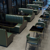 復古工業風酒吧卡座沙發清吧餐廳桌椅咖啡奶茶店KTV沙發桌椅組合