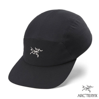 【ARCTERYX 始祖鳥】Gamma 5 Panel Cap 五片式立體拼接帽子.防曬棒球帽.鴨舌帽_X000009484 黑/絹絲白