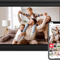 Digital Picture Frame 10.1" WiFi Digital Photo Frame HD IPS Touch Screen, Share Photos and Videos via Frameo App