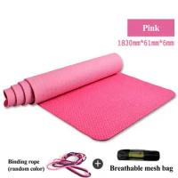 TPE Yoga Mat Tipula Sports Special Non Slip Mat Waterproof 6mm Exercise Pad For Beginner Home Gym FitnessWorkout Travel Pilates