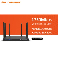 1750Mbps Gigabit LAN Wireless AP Repeater Router 802.11AC 5.8G&amp;2.4G AC Power WIFI Router &amp; WiFi Access Point OpenWRT AP Router