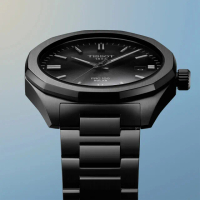 【TISSOT 天梭 官方授權】PRC 100系列 Solar太陽能腕錶 男錶 手錶(T1514223305100/39mm 黑)