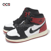 Nike 休閒鞋 Air Jordan 1 Retro High OG GS 大童 女鞋 Black Toe FD1437-106