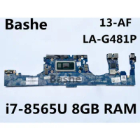 For HP Spectre Laptop motherboard 13-AF 13T-AF serie 941823-601、941823-001 i7-8565U CPU 8GB RAM 100%