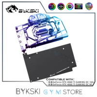 Bykski GPU Water Cooling Block for GIGABYTE RTX 4060TI GAMING OC 16G / 8G Video Card / Full Cover / ARGB 3pin N-GV4060TIGMOC-X