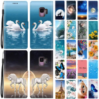 Magnetic Book Case For Samsung Galaxy S9 Case Samsung S9 Plus Leather Flip Wallet Cover For Samsung S9+ S9 Plus Phone Case Funda