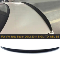 Carbon Fiber Rear Trunk Lip Wing Spoiler For Volkswagen VW Jetta Sedan 4 Door GLI TDI SEL SE 2012-2014 Rear Spoiler Wing FRP
