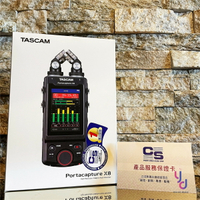 【贈藍芽接收器】現貨可分期 Tascam Portacapture X8 手持式 八軌 錄音機 Podcast ASMR