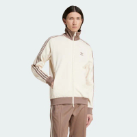 【adidas 愛迪達】外套 男 運動立領外套 亞規 CLASSIC TT 米白卡其 JP2522