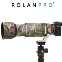 ROLANPRO Lens Waterproof Camouflage Coat Rain Cover for Sony FE 100-400mm f4.5-5.6 GM OSS Lens Protective Case New Color
