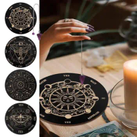 Pendulum Mat Divination Wooden Communication Board Fortune Telling Toys Board Game Metaphysical Message Board Altar Supplies