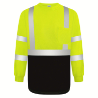 TCCFCCT Hi Vis Long Sleeve Shirt - Durable Polyester, High Reflective Strip Fit, Ansi & 2025, Suitab