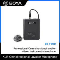 BOYA BY-F8OD XLR Omnidirectional Lavalier Microphone for DSLR Camera Sony Panasonic Camcorder Vocal &amp; Acoustic Guitar Video Film