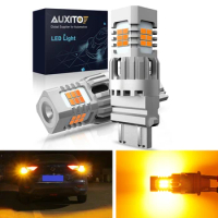 AUXITO 2Pcs 3157 Led Canbus Turn Signal Bulb Canbus No Hyperflash P27/7W 3057 T20 7440 W21W 1156 BA15S P21W LED Lamp Amber