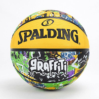 Spalding [SPA84374] 籃球 7號 橡膠 耐磨 防滑 室外 柏油 水泥 斯伯丁 塗鴉 街頭黃